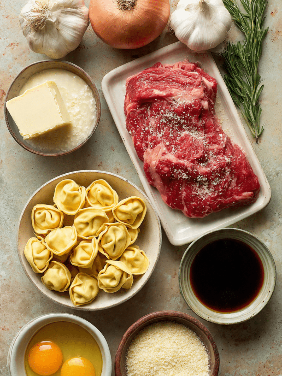 Garlic Steak Tortellini