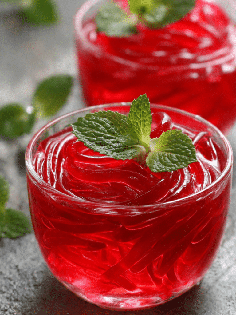 gelatin weight loss recipe drink with lemon and berries