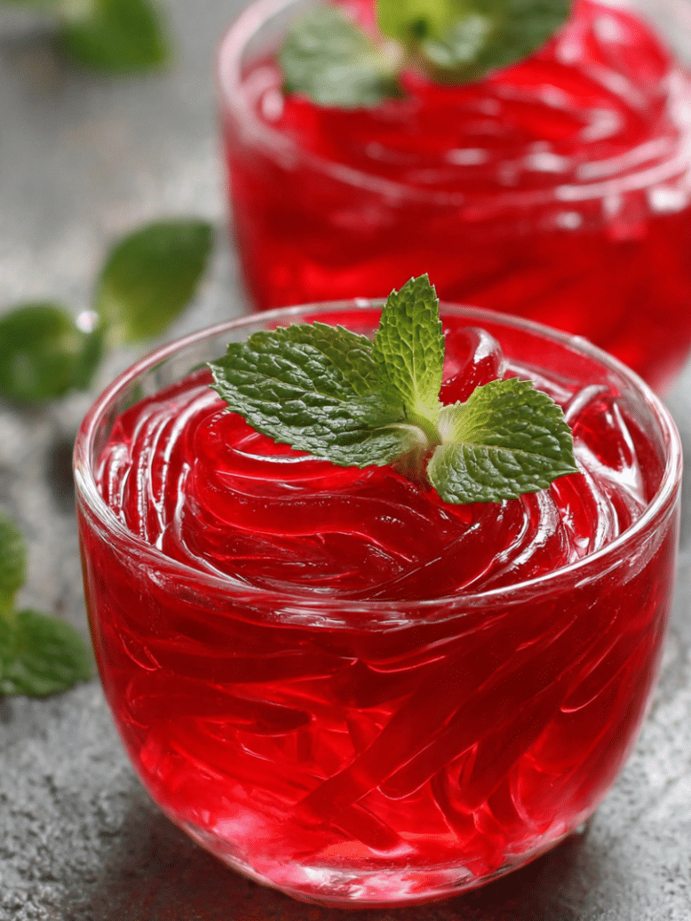 gelatin weight loss recipe drink with lemon and berries